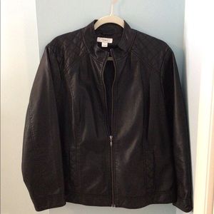 CJ Banks Faux Leather Jacket